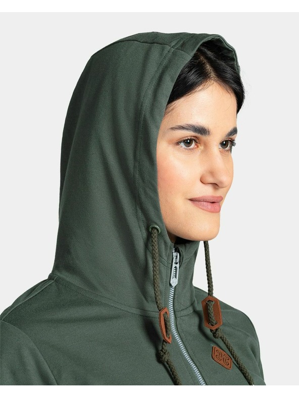 Kilpi Kilpi TARALI-W pamut női pulóver Sötét zöld
