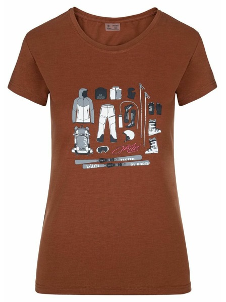 Kilpi Kilpi TORNES-W rövid ujjú női póló Sötét vörös