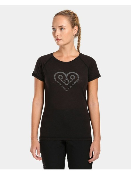 Kilpi Kilpi ZARJA-W női merinói gyapjú póló Fekete