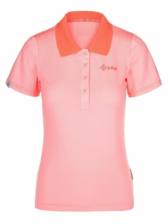 Kilpi Kilpi COLLAR-W női funkcionális galléros póló Világos rózsaszín