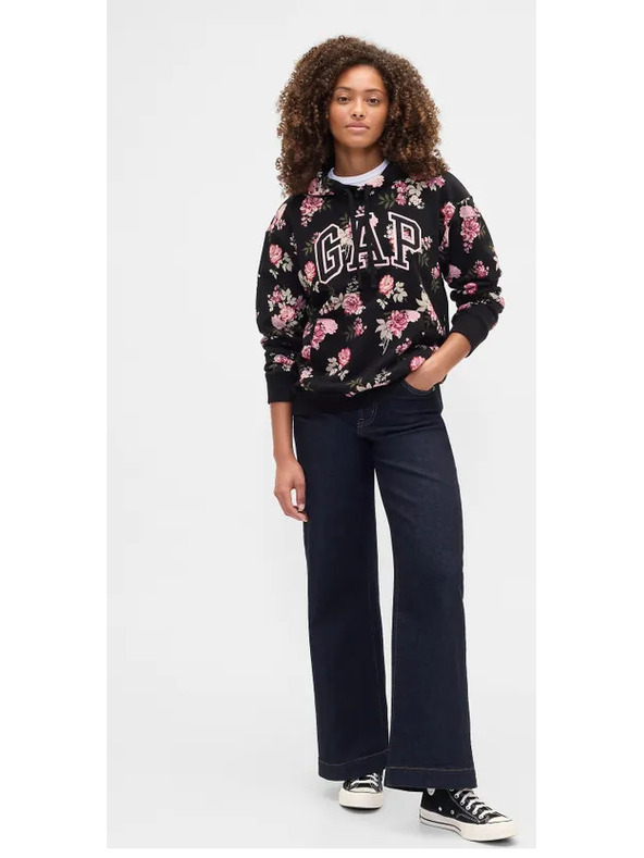 GAP Logós pulóver fleece anyaggal GAP