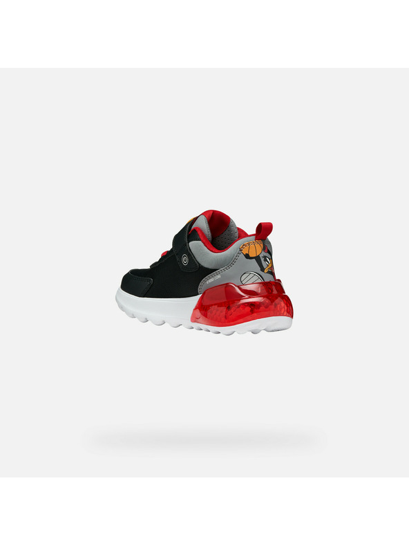 Geox Fekete fiú világító sportcipő Geox Activart Illuminus