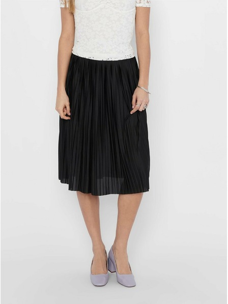 JDY JDY Boa fekete pliszírozott szoknya