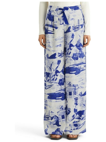 Scotch & Soda Kék női mintás nadrág Scotch & Soda Eleni Scotch & Soda női mintás nadrág