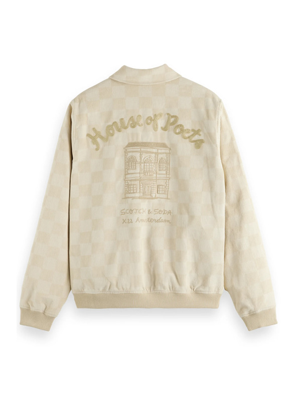 Scotch & Soda Krémszínű férfi kordbársony kabát Scotch & Soda College