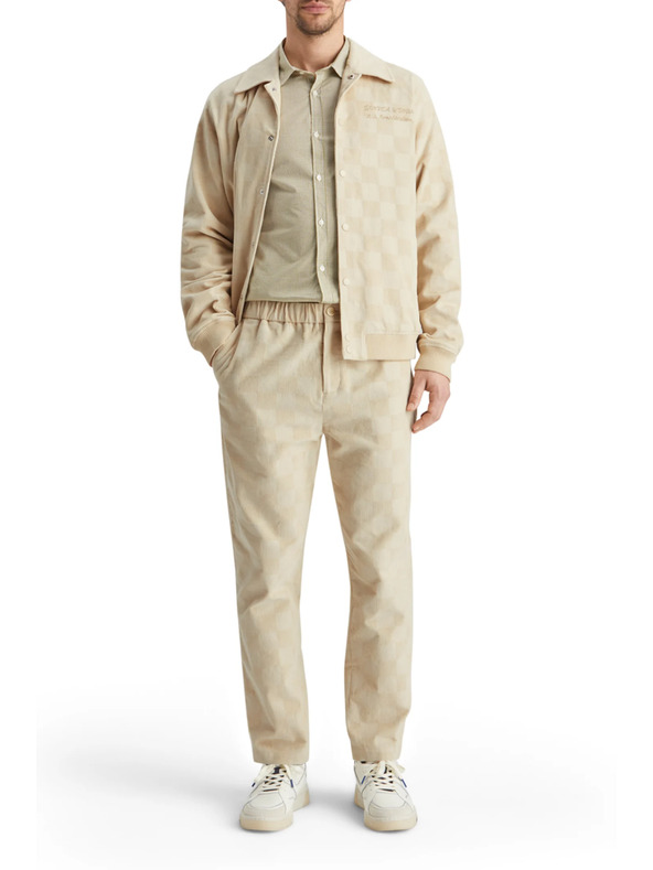 Scotch & Soda Krémszínű férfi kordbársony kabát Scotch & Soda College