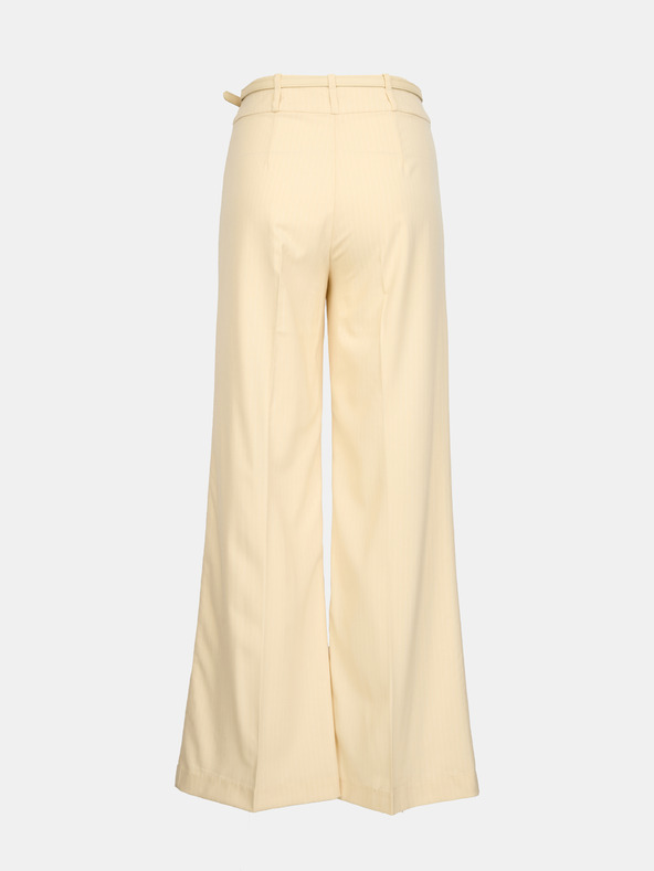 Orsay ORSAY Krémszínű női bő szárú nadrág csíkkal