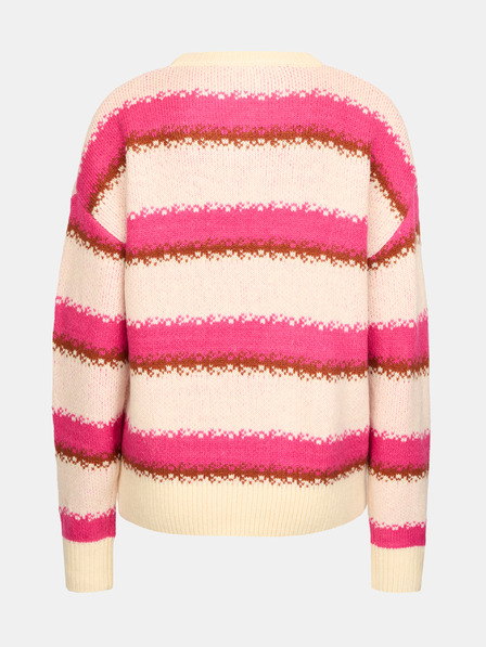 Orsay ORSAY Rózsaszín csíkos női pulóver