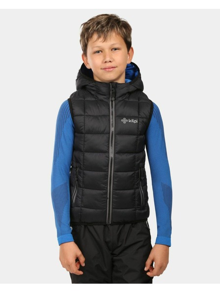 Kilpi Fiú bélelt mellény Kilpi TOMM-JB Fekete