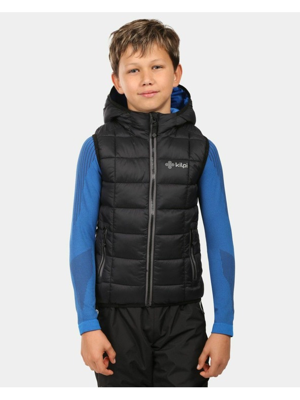 Kilpi Fiú bélelt mellény Kilpi TOMM-JB Fekete