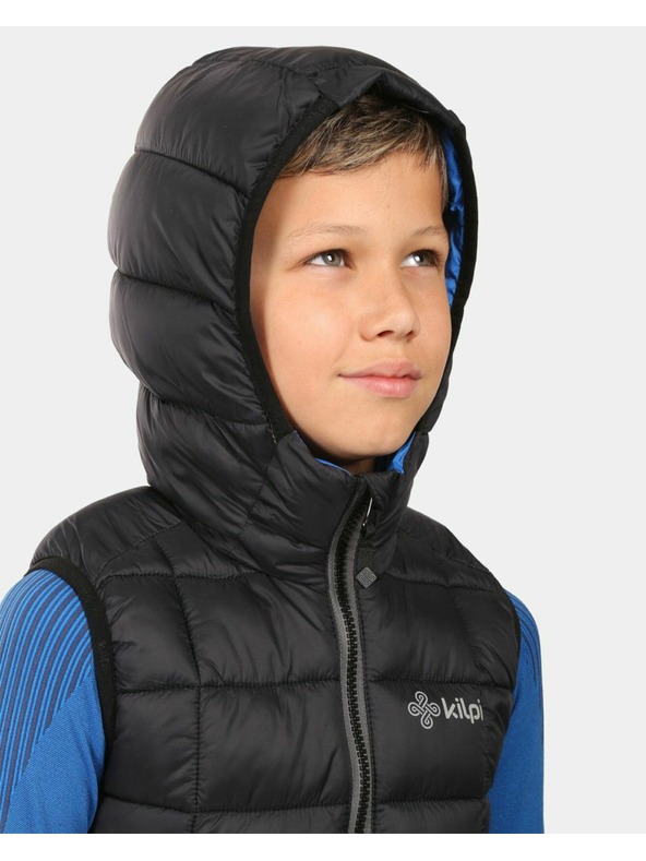 Kilpi Fiú bélelt mellény Kilpi TOMM-JB Fekete
