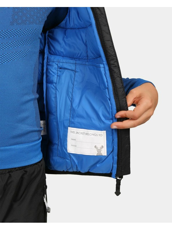 Kilpi Fiú bélelt mellény Kilpi TOMM-JB Fekete