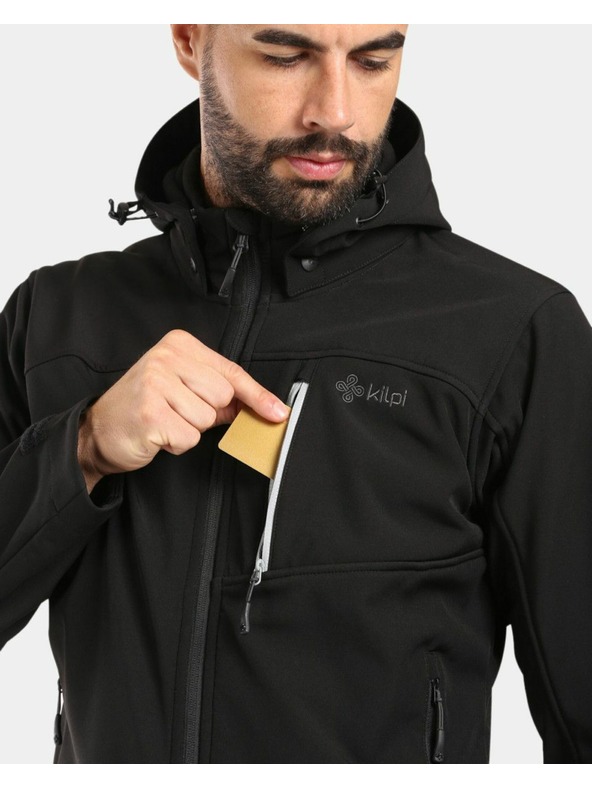 Kilpi Férfi softshell dzseki Kilpi RAVIO-M Fekete