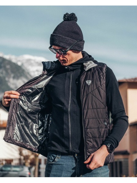 Kilpi Férfi mellény integrált fűtőpanelekkel Kilpi HEATEO-M Fekete