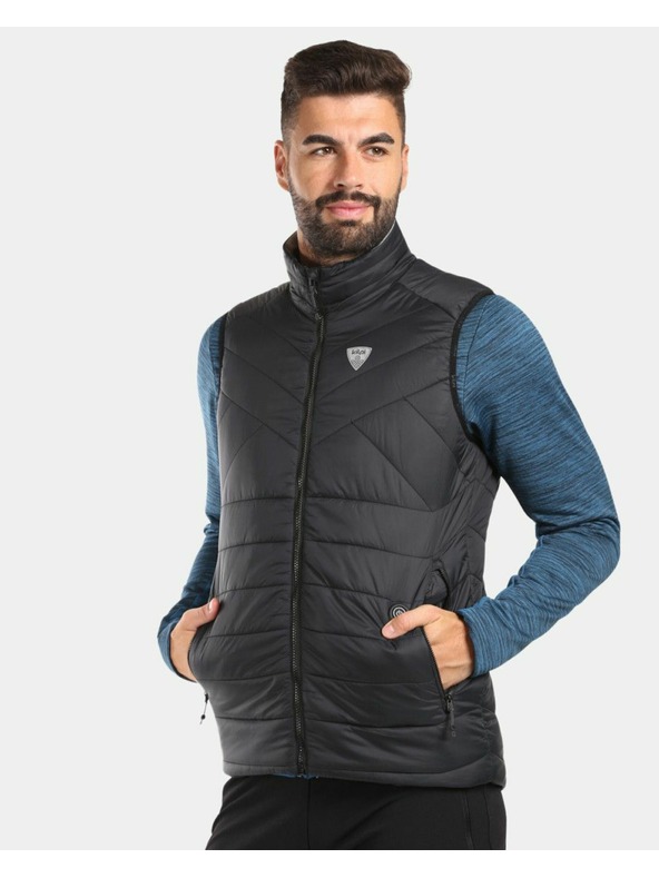 Kilpi Férfi mellény integrált fűtőpanelekkel Kilpi HEATEO-M Fekete