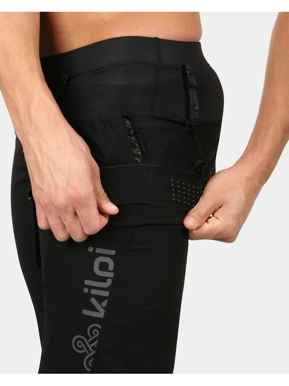 Kilpi Kilpi HIXON-M 2az1-ben férfi kerékpáros rövidnadrág hegyi kerékpározáshoz Fekete