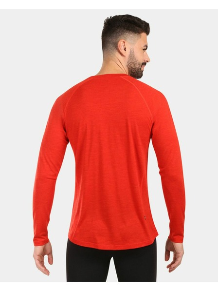 Kilpi Kilpi MAVORA TOP-M férfi MERINO WOOL hosszú ujjú thermo póló Piros