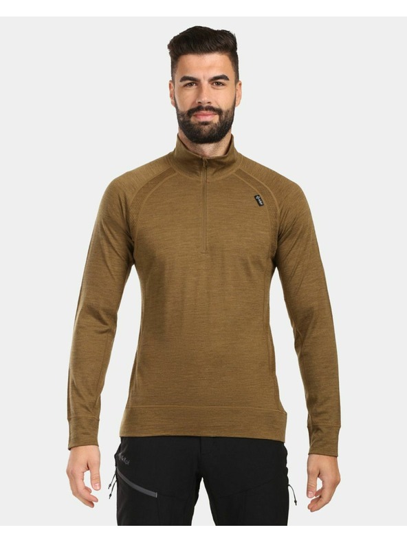 Kilpi Kilpi JAGER-M férfi MERINO WOOL hosszú ujjú thermo póló Barna