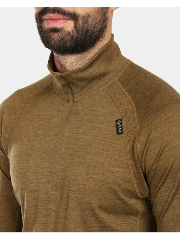 Kilpi Kilpi JAGER-M férfi MERINO WOOL hosszú ujjú thermo póló Barna
