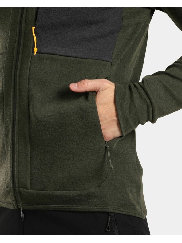 Kilpi Kilpi MERINI-M férfi kapucnis pulóver Sötétzöld