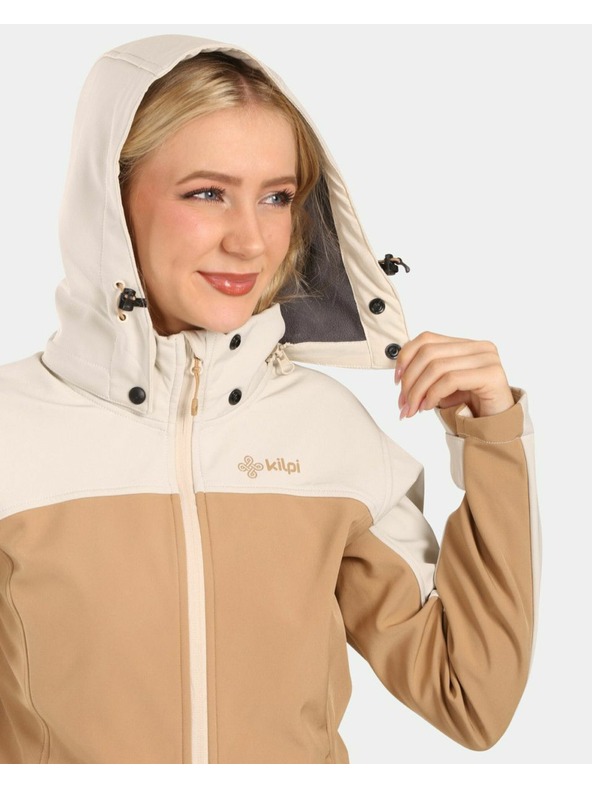 Kilpi Női Kilpi RAVIA-W Softshell kabát bézs színű