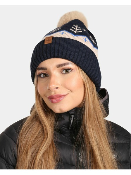 Kilpi Kilpi CARMEN-W női téli divatos sapka Sötétkék