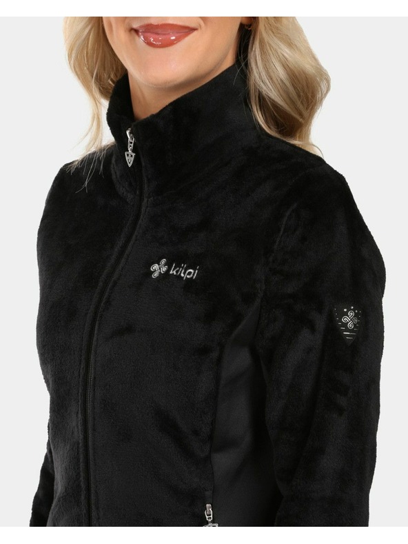 Kilpi Kilpi SKATHI-W női bolyhos fleece pulóver Fekete