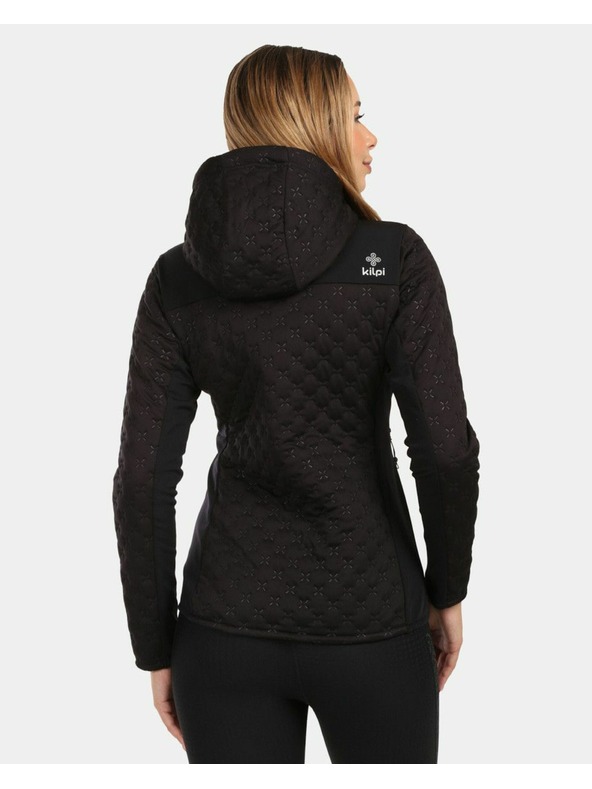 Kilpi Kilpi NEVIA-W női bélelt fleece pulóver kapucnival Fekete