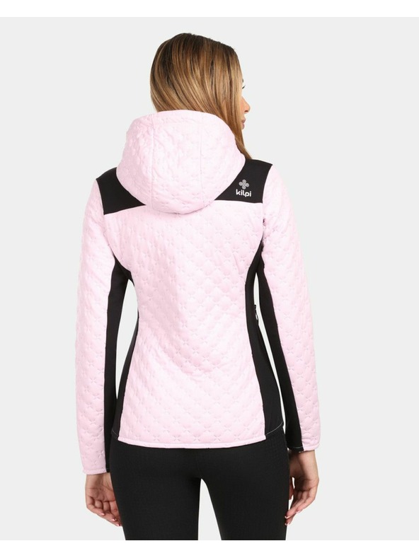 Kilpi Kilpi NEVIA-W női bélelt fleece pulóver kapucnival Világosrózsaszín