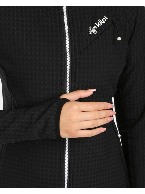 Kilpi Kilpi FRENSIS-W kapucnis polár női pulóver Fekete