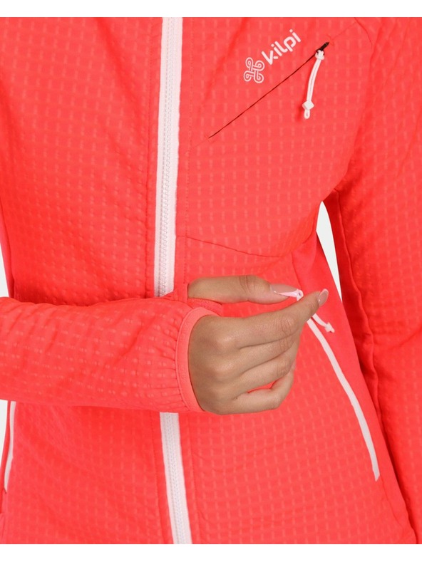 Kilpi Kilpi FRENSIS-W női polár pulóver kapucnival, rózsaszín