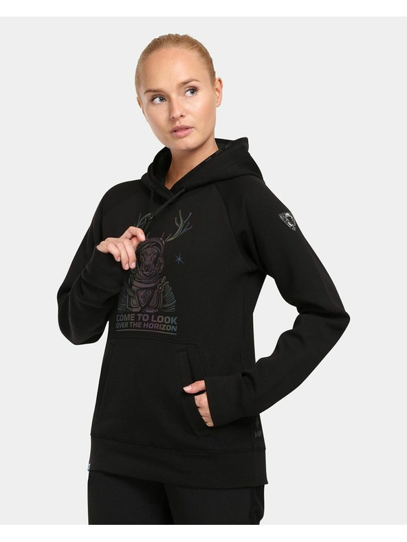 Kilpi Kilpi LTD BELLATRIX-W kapucnis női pulóver Fekete