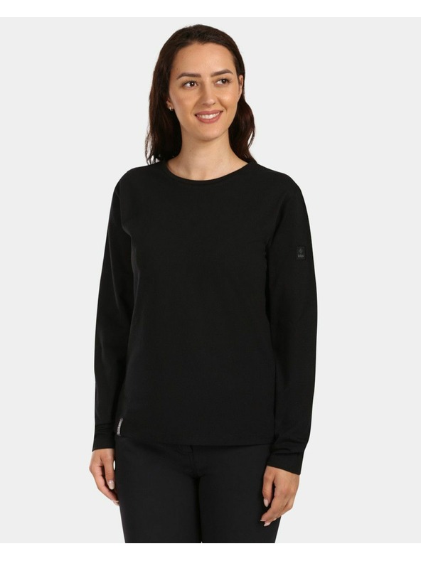 Kilpi Kilpi PROMOX-W hosszú ujjú pamut női póló Fekete