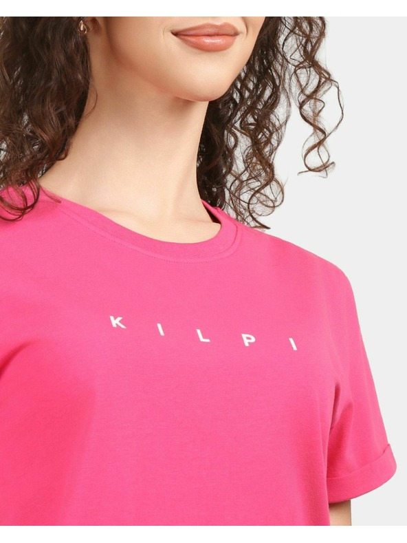 Kilpi Kilpi PROLIX-W női rövid ujjú pamut póló Rózsaszín