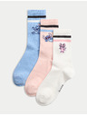 Marks & Spencer Marks & Spencer Lilo & Stitch™ zokni magas pamuttartalommal, 3 db-os szett (6 kicsi – 7 nagy), többszínű