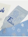 Marks & Spencer Marks & Spencer Disney Frozen™ zokni magas pamuttartalommal, 3 db-os szett (6 kicsi – 3½ nagy), többszínű