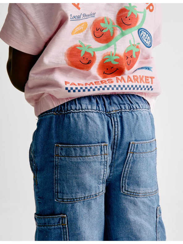 Marks & Spencer Marks & Spencer farmer mandzsettával (2–8 éves), tengerkék