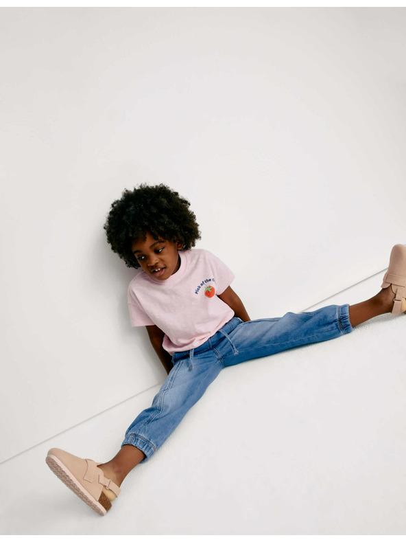 Marks & Spencer Marks & Spencer farmer mandzsettával (2–8 éves), tengerkék