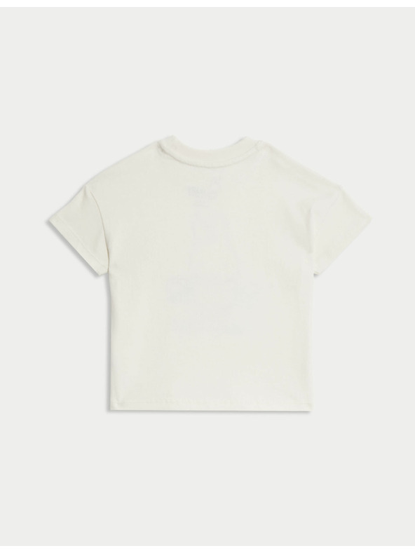 Marks & Spencer Marks & Spencer Miffy™ póló magas pamuttartalommal (1–8 éves), törtfehér