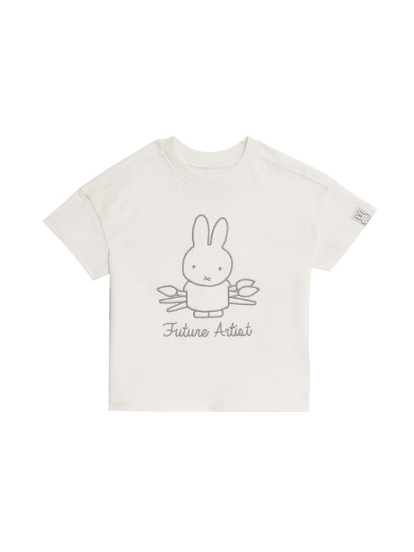 Marks & Spencer Marks & Spencer Miffy™ póló magas pamuttartalommal (1–8 éves), törtfehér