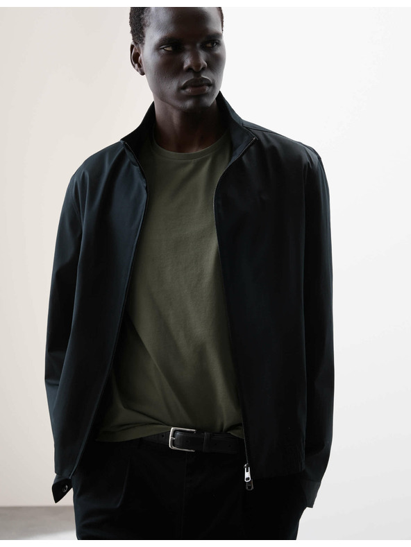 Marks & Spencer Prémium pamut póló, szűk szabás Marks & Spencer zöld