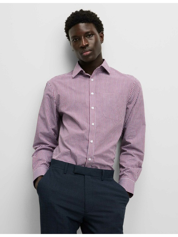 Marks & Spencer Marks & Spencer kockás ing normál szabással, könnyen vasalható, 2 db piros