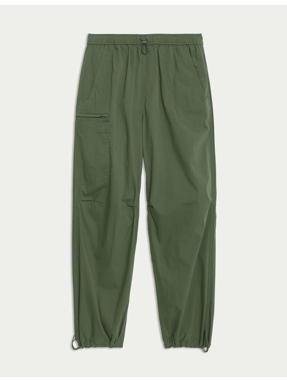 Marks & Spencer Laza szabású cargo nadrág Marks & Spencer zöld