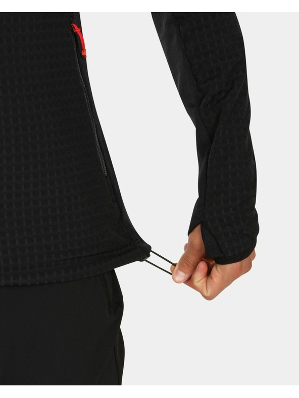 Kilpi Kilpi FRENI-M férfi kapucnis polár pulóver Fekete