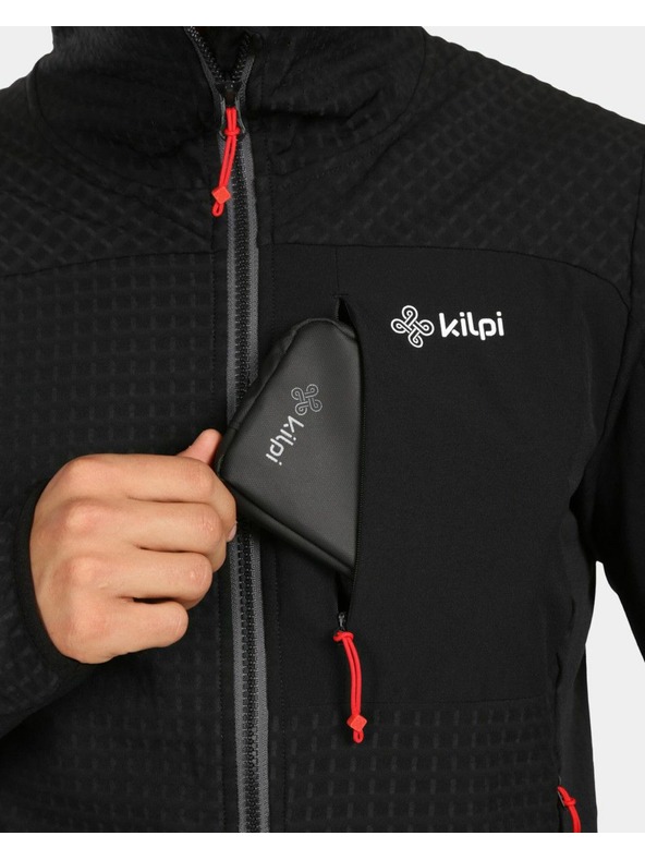 Kilpi Kilpi FRENI-M férfi kapucnis polár pulóver Fekete