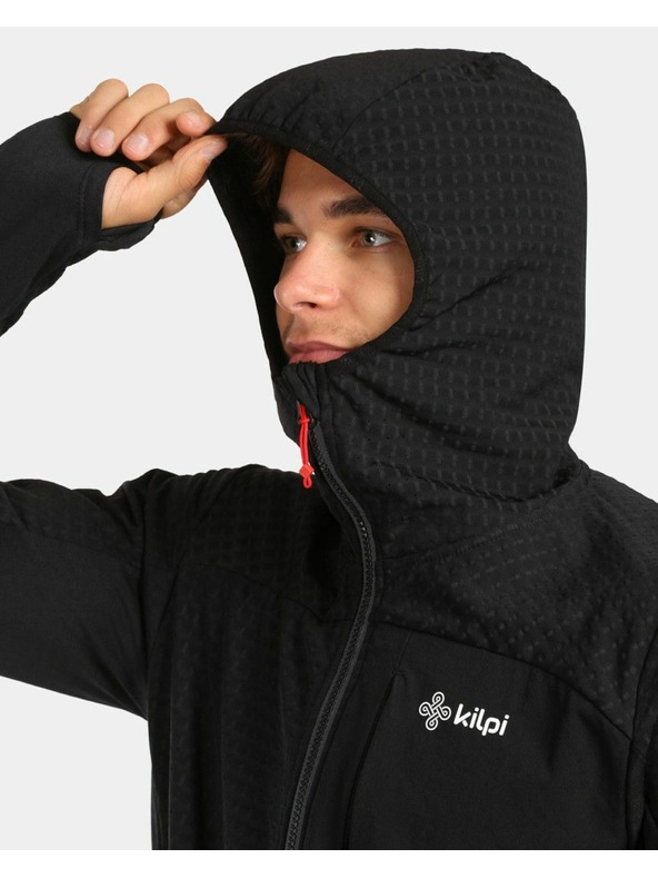 Kilpi Kilpi FRENI-M férfi kapucnis polár pulóver Fekete