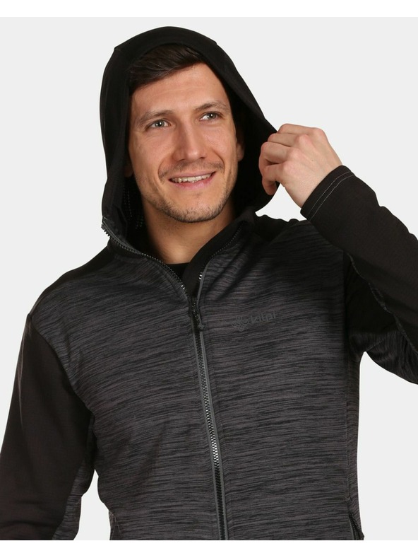 Kilpi Kilpi SEVELEN-M férfi kapucnis sport pulóver Fekete