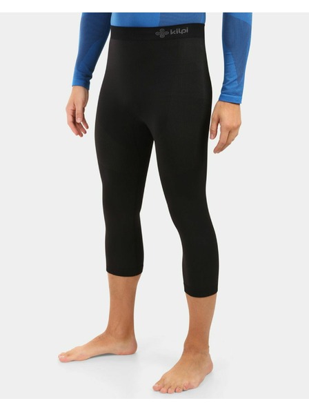 Kilpi Férfi varrás nélküli 3/4-es thermo nadrág Kilpi NIELO-M Fekete