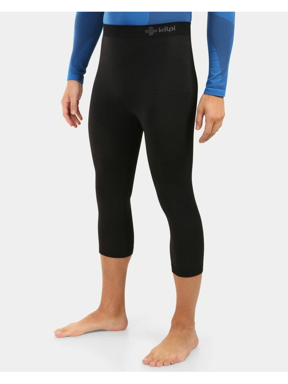 Kilpi Férfi varrás nélküli 3/4-es thermo nadrág Kilpi NIELO-M Fekete