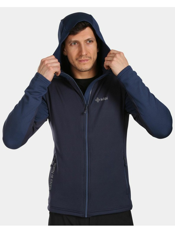 Kilpi Kilpi SEVELEN-M férfi kapucnis sport pulóver Sötétkék